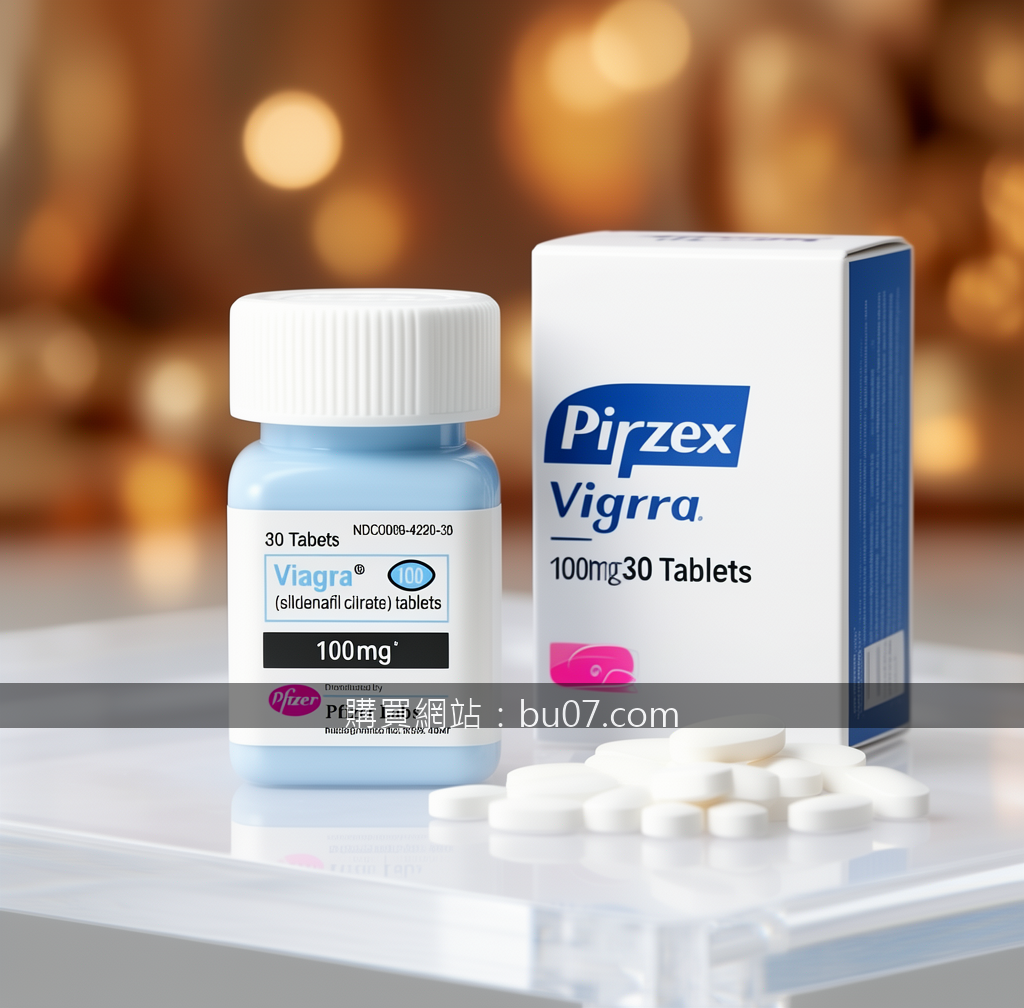 Luxury scene product photography. Place the Pfizer Viagra 100mg 30 Tablets Presc
