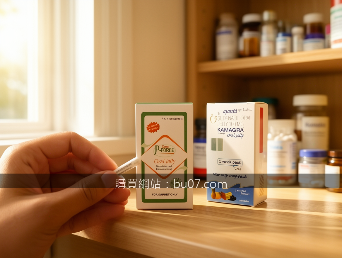 Lifestyle product photography. Place the Super P-Force Oral Jelly and Kamagra Or