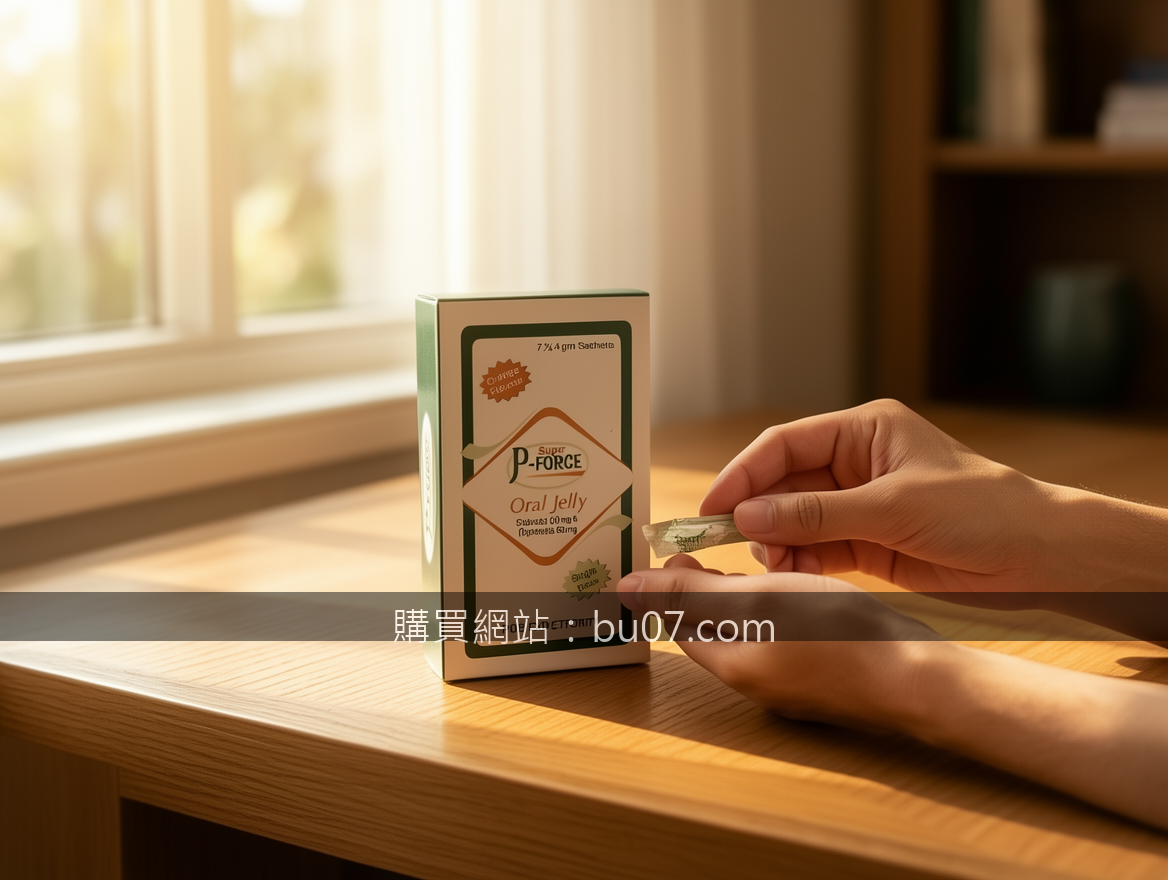 Lifestyle product photography. Place the Super P-FORCE Oral Jelly 100mg & 60mg S