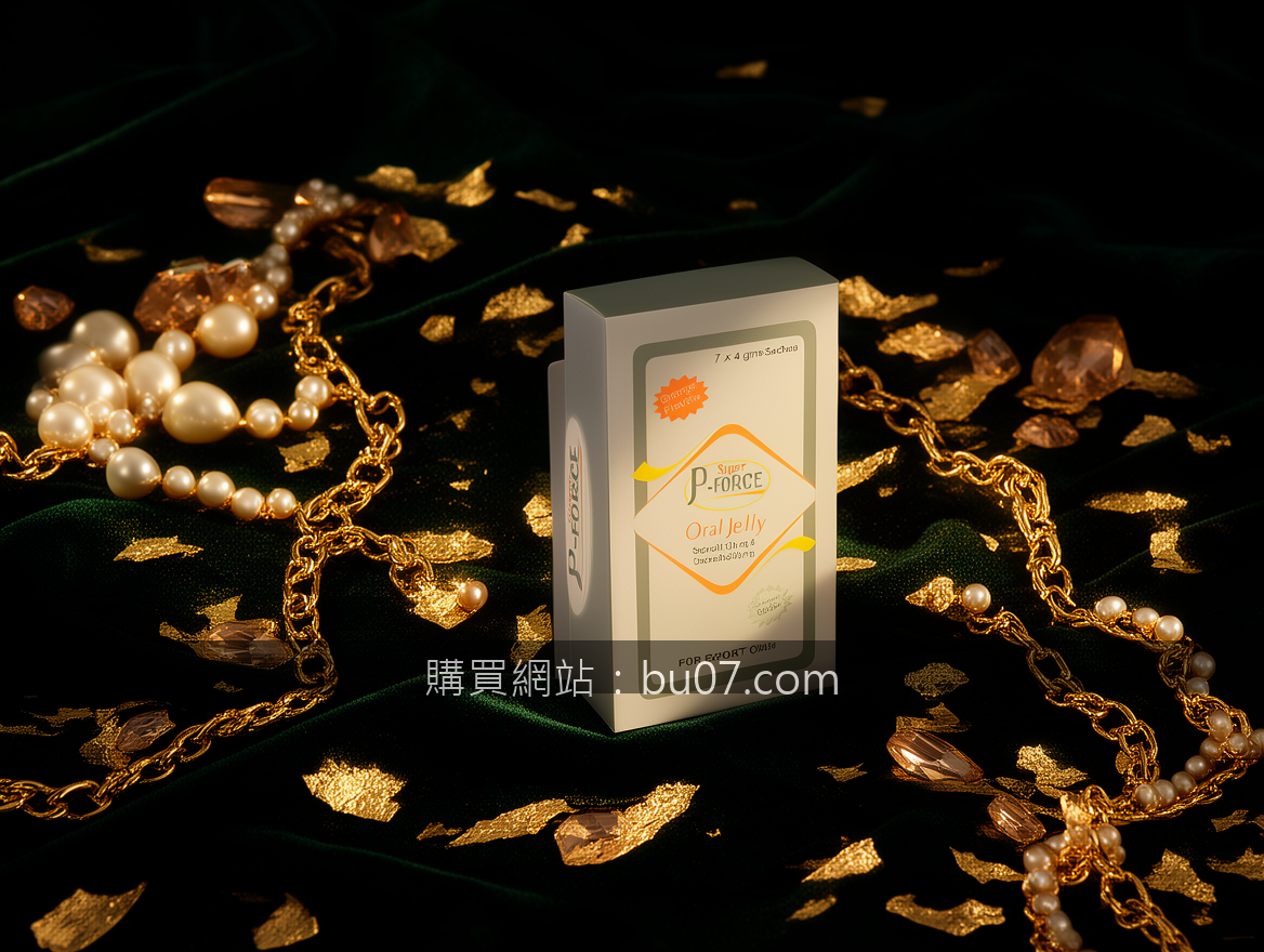 BLACK VELVET with gold leaf accents. Place the Super P-FORCE Oral Jelly 7 x 4 gm